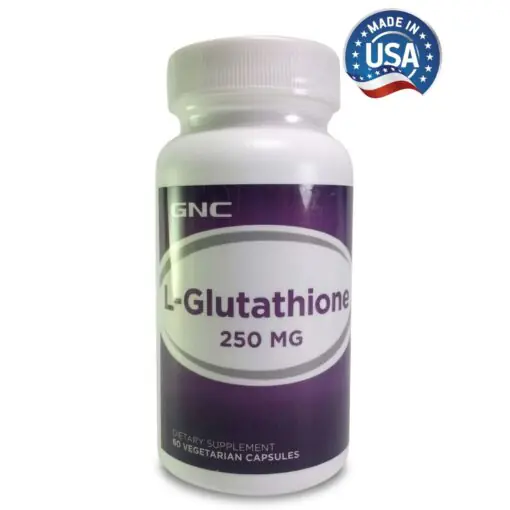 l glutathione gnc supplement bottle Glutathione 500 mg GNC L-Glutathione 250 mg