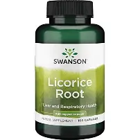 Swanson Licorice Root 450mg – 100Caps - Digestive & Respiratory Health