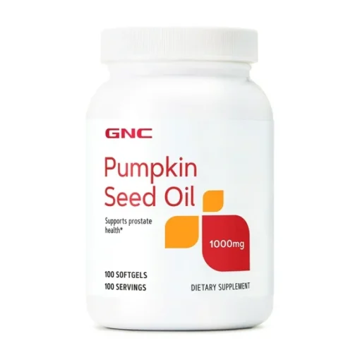 GNC Pumpkin Seed Oil 1000mg – Prostate & Urinary Health Support | 100 Softgels