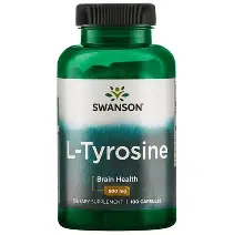 Swanson L‑Tyrosine 500 mg100Caps | Focus, Stress & Mood Support