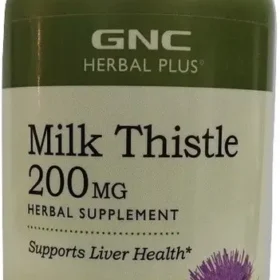 H1 GNC Milk thistle extract,supplement,H2 Gnc liver cleanse,support,detox,H3 Antioxident formula,H4 Silymarin,silybin,anti inflamatory,Herbal capsules