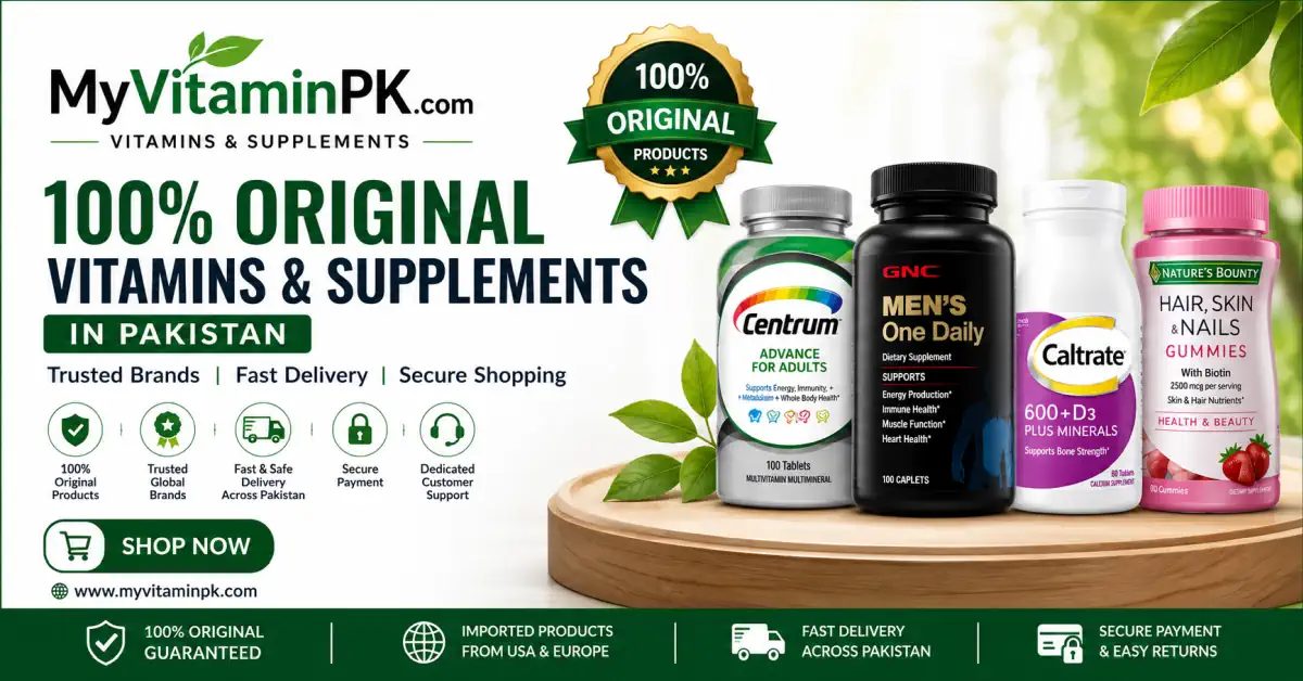 100% Original Vitamins & Supplements in Pakistan